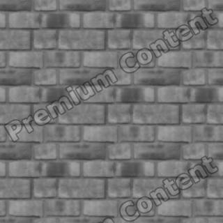 seamless wall bricks bump 0009